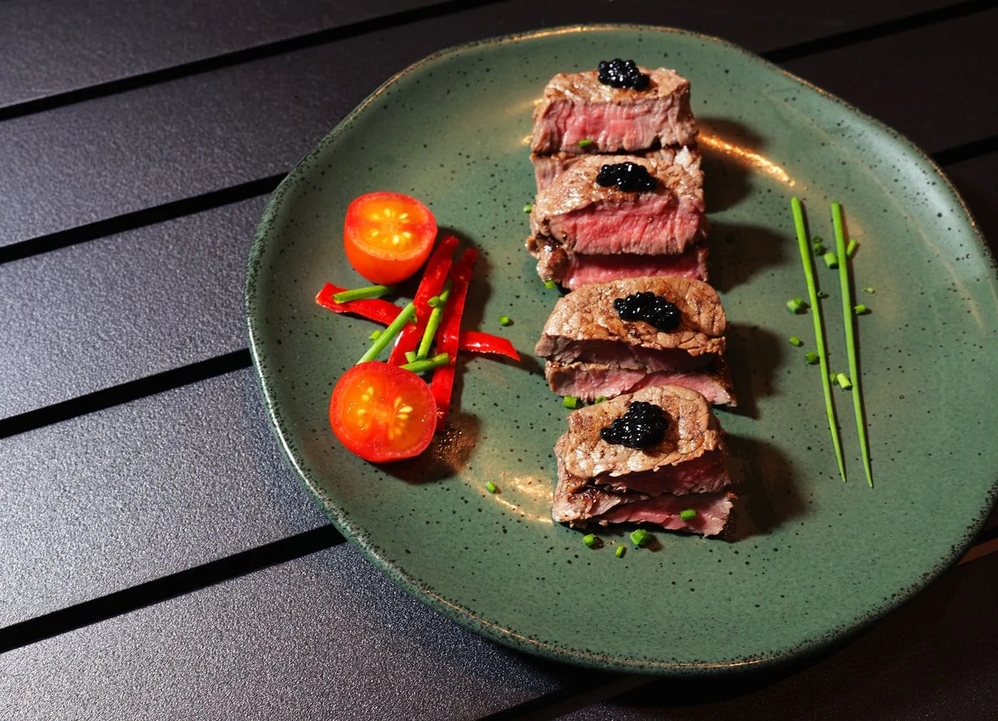 Filet Mignon com Caviar